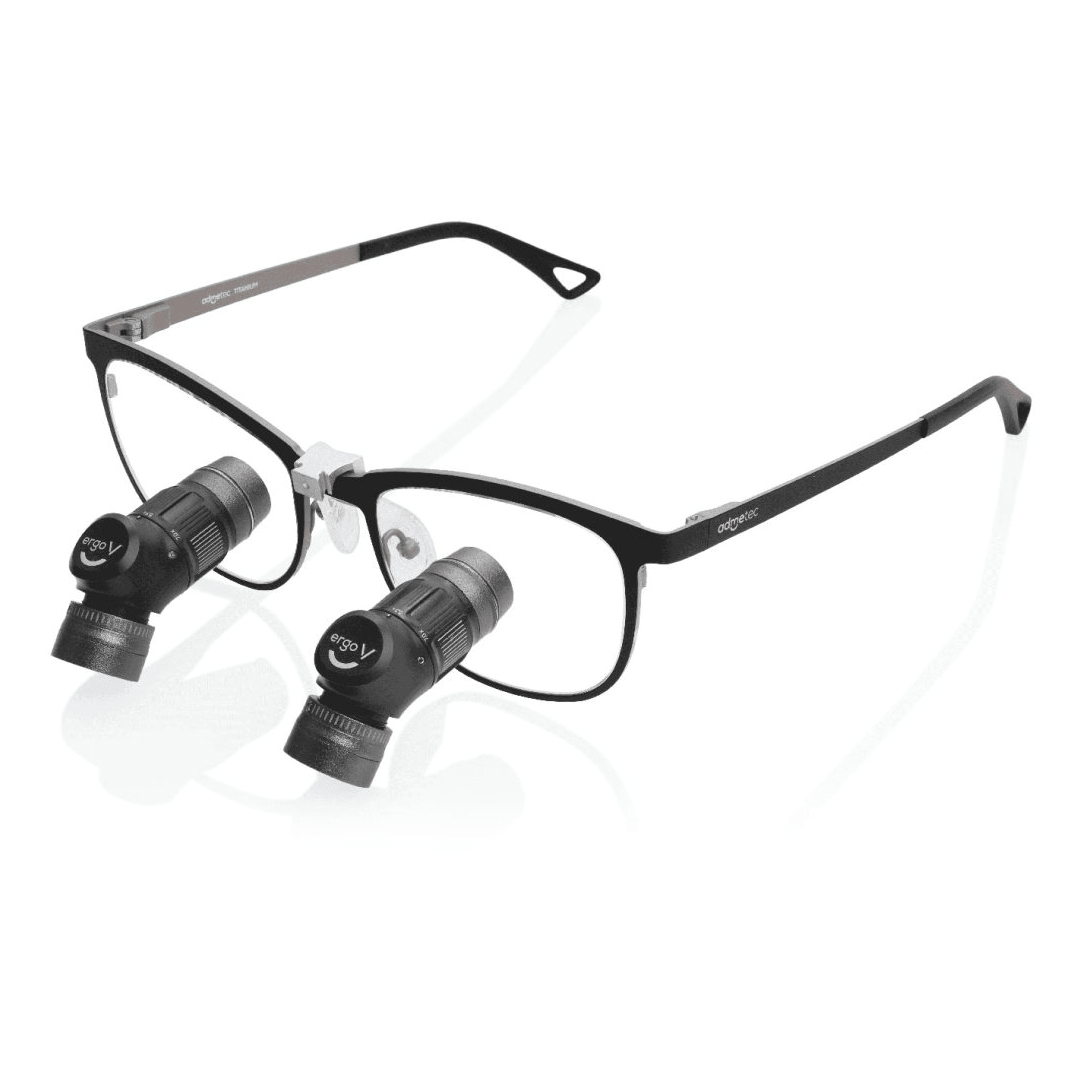 Admetec ergonomic loupe system for setup and repair